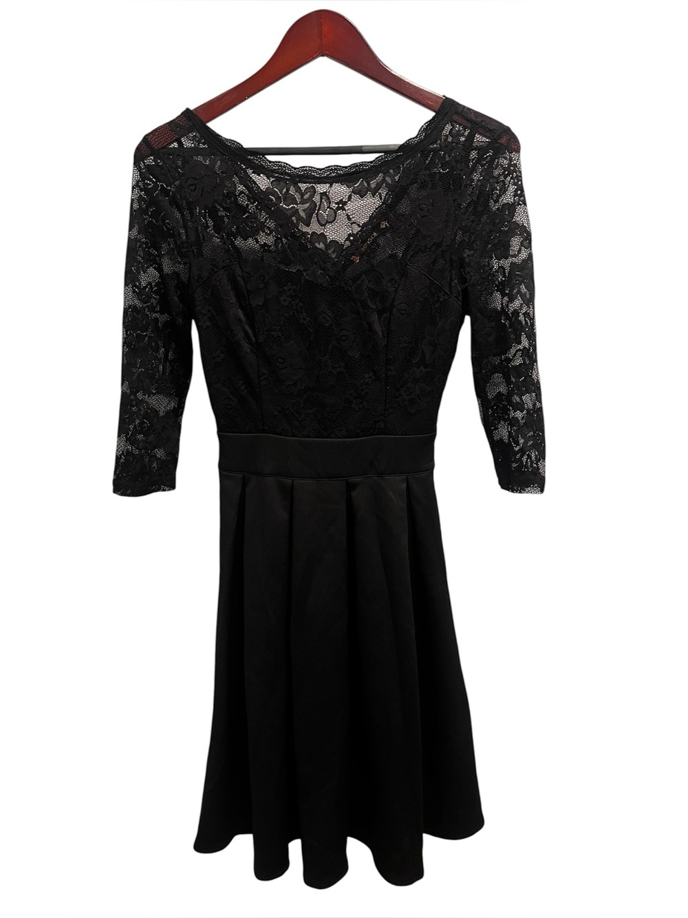 Miusol Black Lace Fit & Flare Dress Size Small
